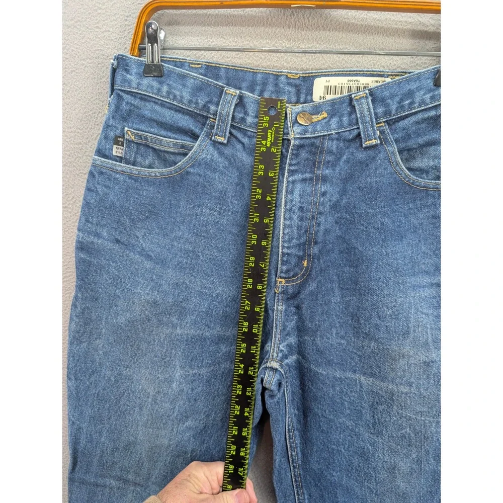 Carhartt Men's FR Flame Resistant Jeans 32x36 Blue Cotton Straight Fit NFPA 2112